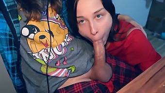 My Stepsister Enjoys Giving Oral Pleasure To A Penis In A Video Game